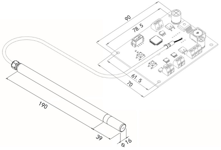 RE85TH product dimensions drawing
